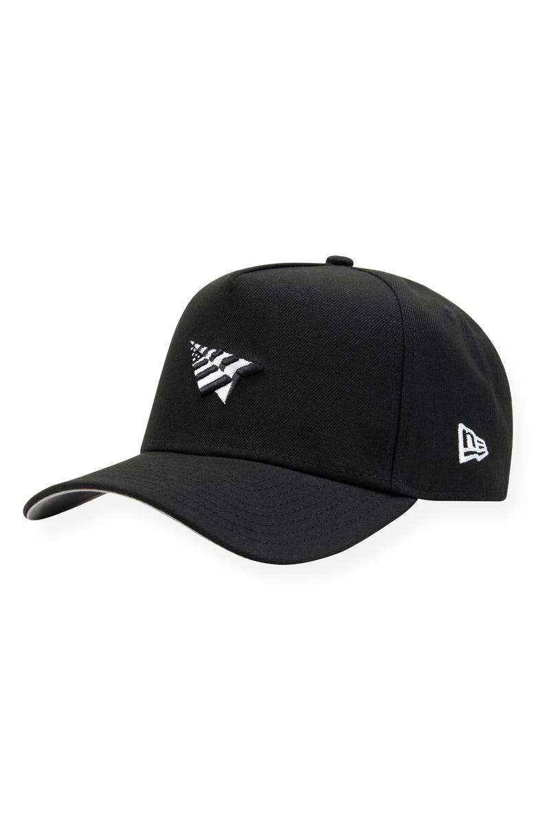 PAPER PLANES Logo 9FORTY A-Frame Snapback Cap, Main, color, Black