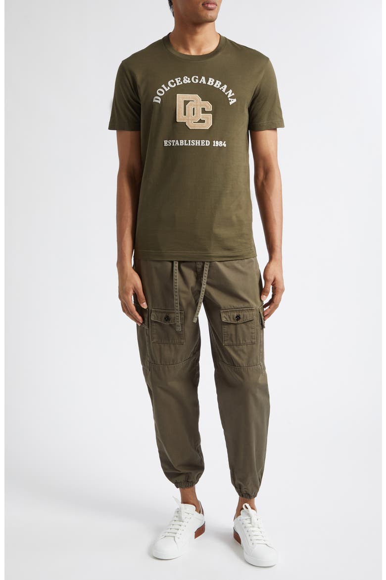 Logo Patch T-Shirt, Alternate, color, GRIGIO FANGO SCURO