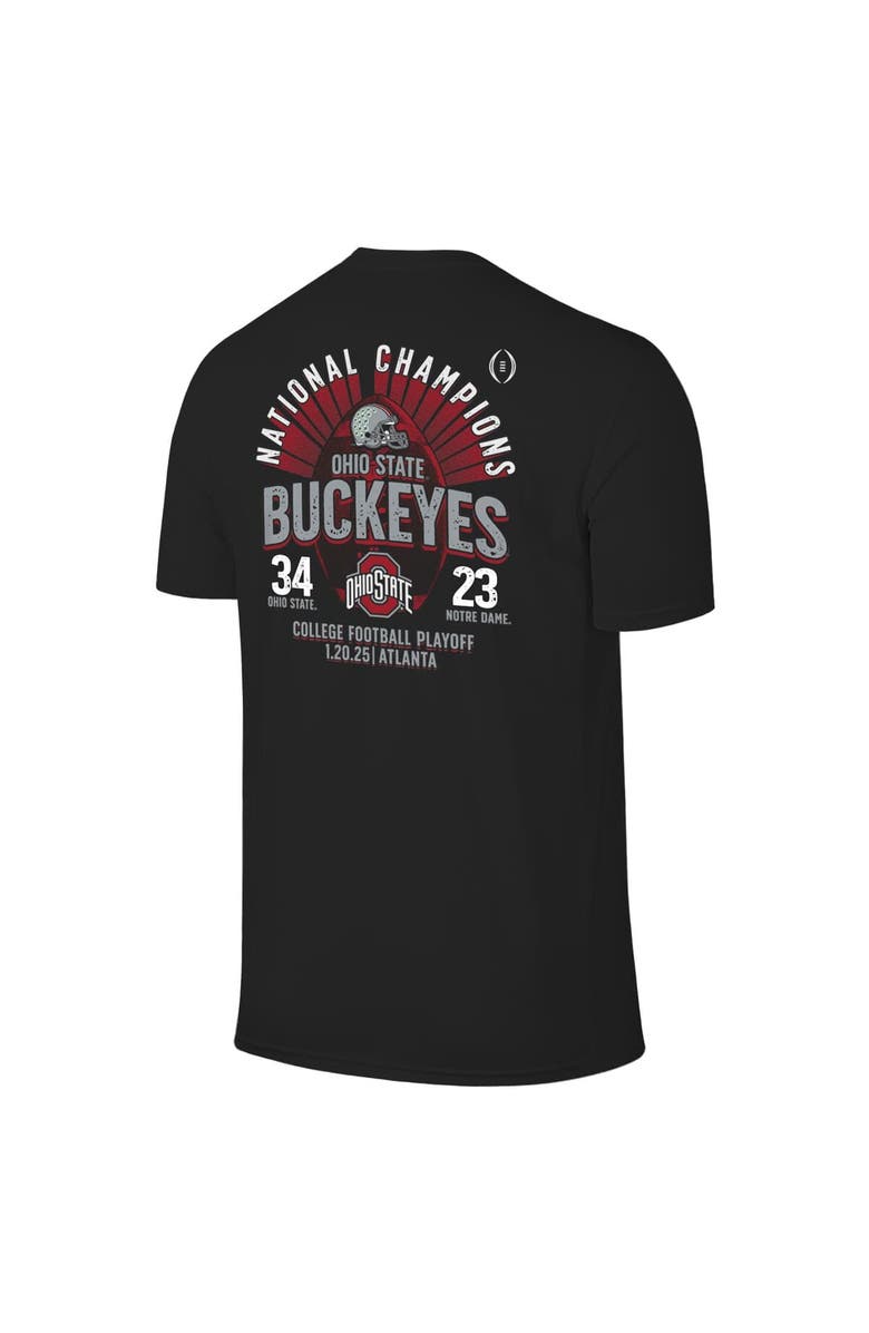 VICTORY LABEL Men's  Black Ohio State Buckeyes College Football Playoff 2024 National Champions Score T-Shirt, Alternate, color, 