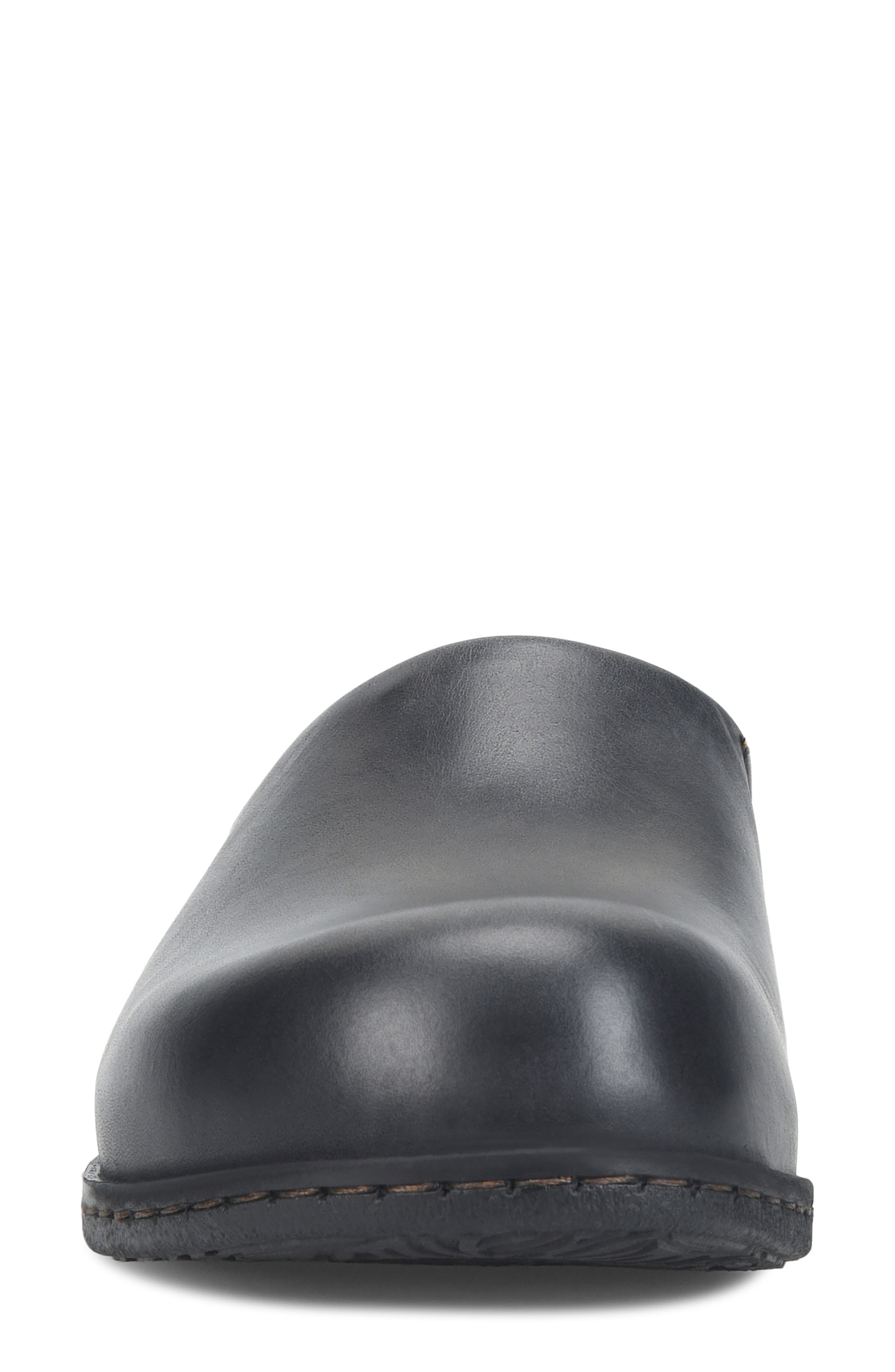 Børn Elliot Clog, Alternate, color, Black Leather