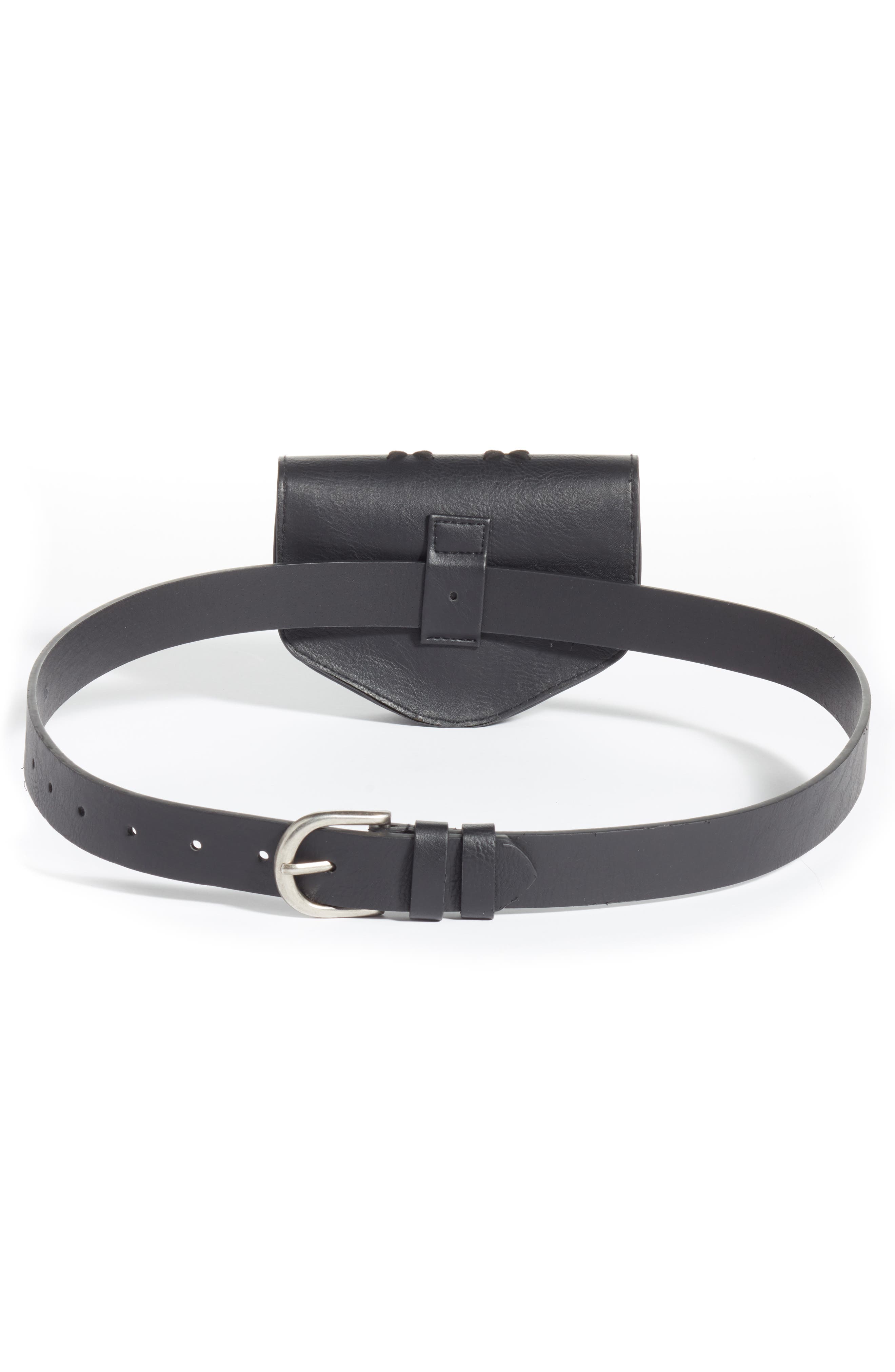 BP. Western Detail Faux Leather Belt Bag, Alternate, color, 