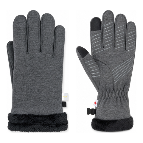 Women's Plush Lined Stretch Knit Athletic Glove