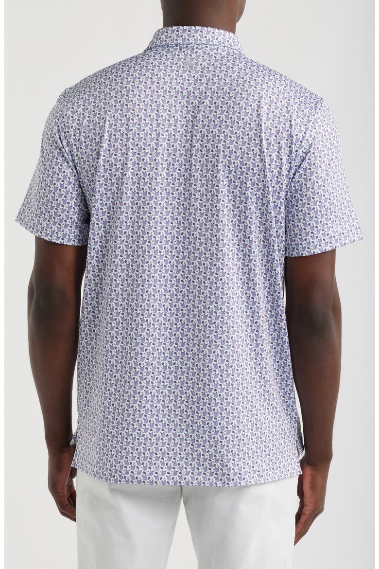 Golf Print Sankaty Performance Polo, Alternate, color, TEE COCKTAILS WHITE