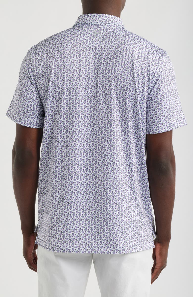 vineyard vines Golf Print Sankaty Performance Polo, Alternate, color, Tee Cocktails White