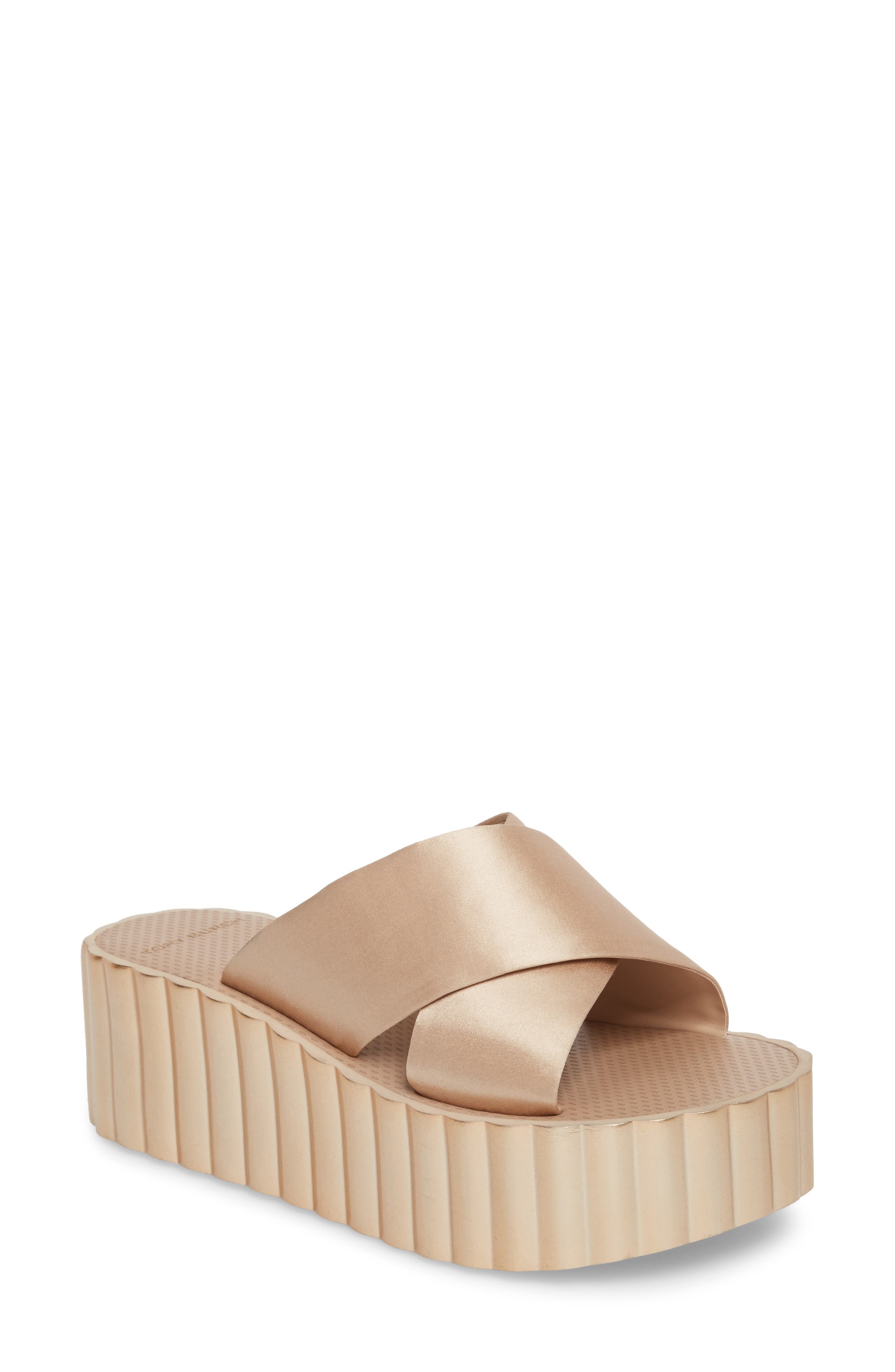 Tory Burch Scallop Platform Sandal, Main, color, 