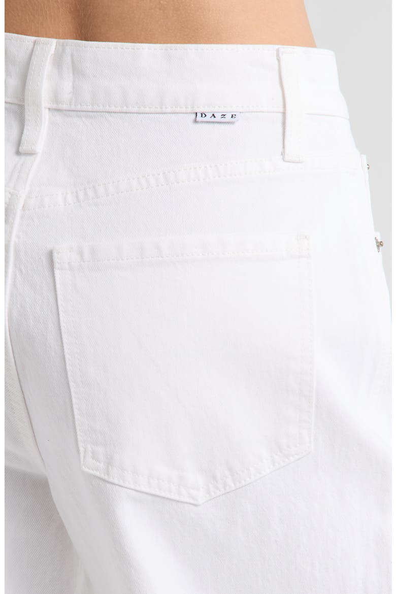 Westward Grommet Embellished High Waist Ankle Barrel Leg Jeans, Alternate, color, LAMB