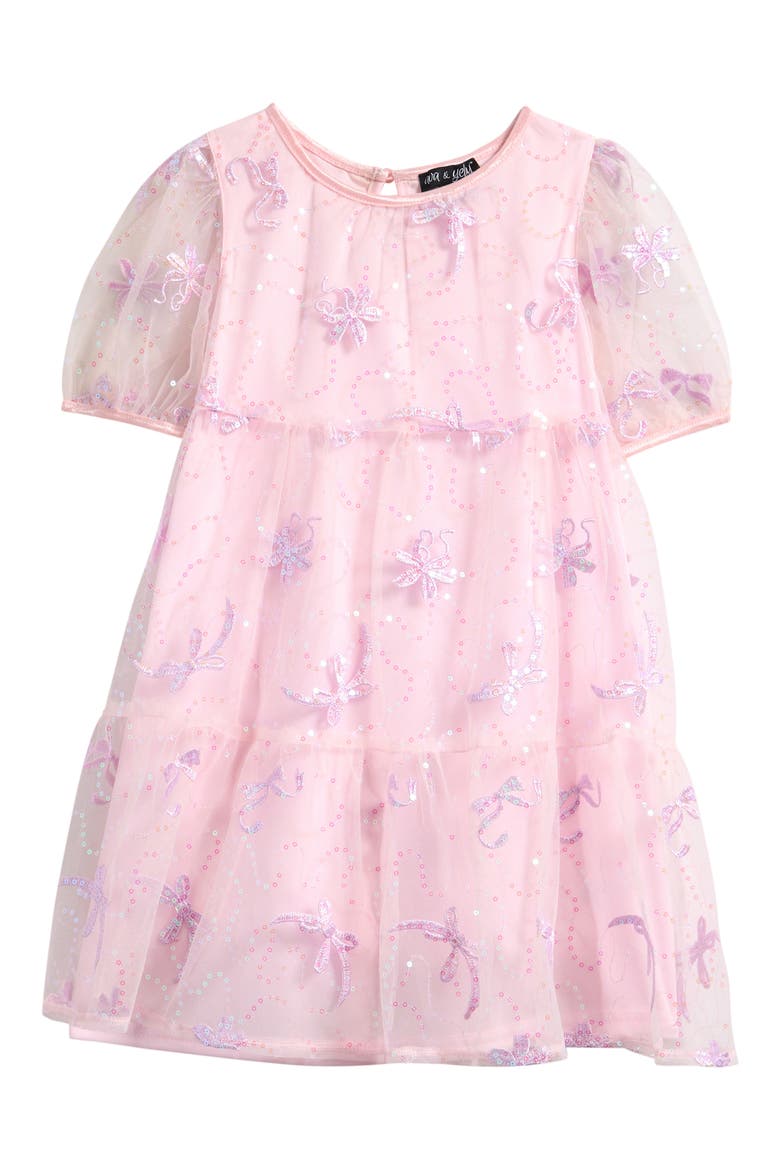 Kids' Sequin Dress, Main, color, BLUSH