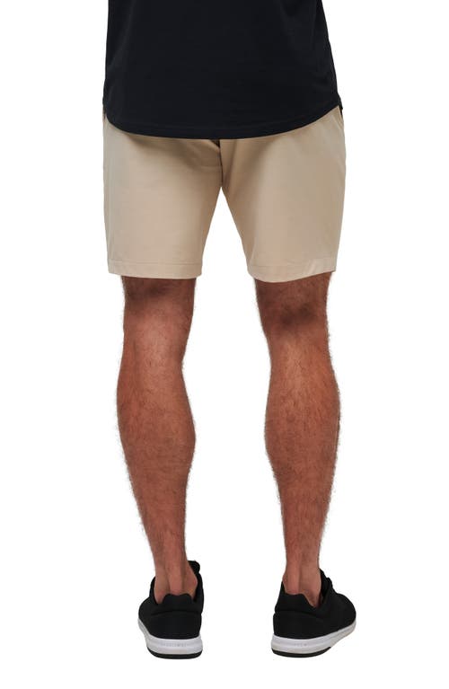Travismathew Open To Close Tech Chino Shorts In Khaki