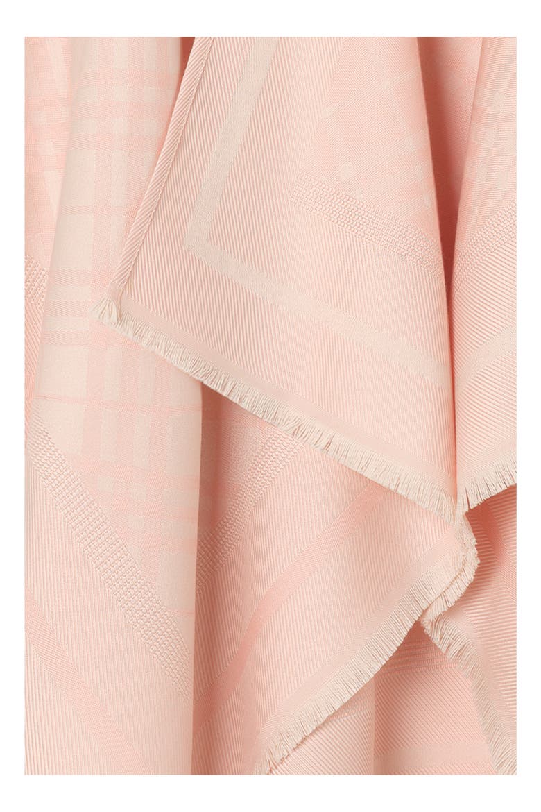 Check Wool Cashmere Cape, Alternate, color, Compact pink