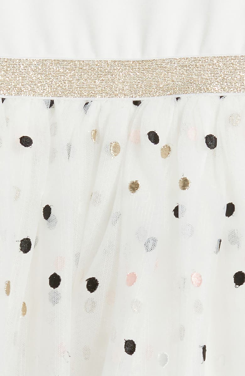 Zunie Kids' Polka Dot Tulle Party Dress, Alternate, color,