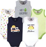 Hudson Baby Soft Cotton Sleeveless Bodysuits