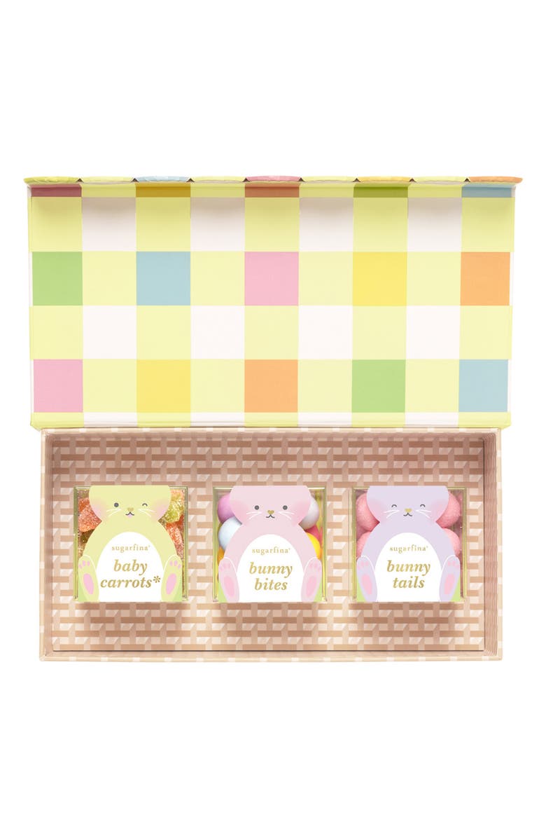 sugarfina Lucky Spring Set of 2 3-Piece Candy Cube Bento Boxes, Main, color,