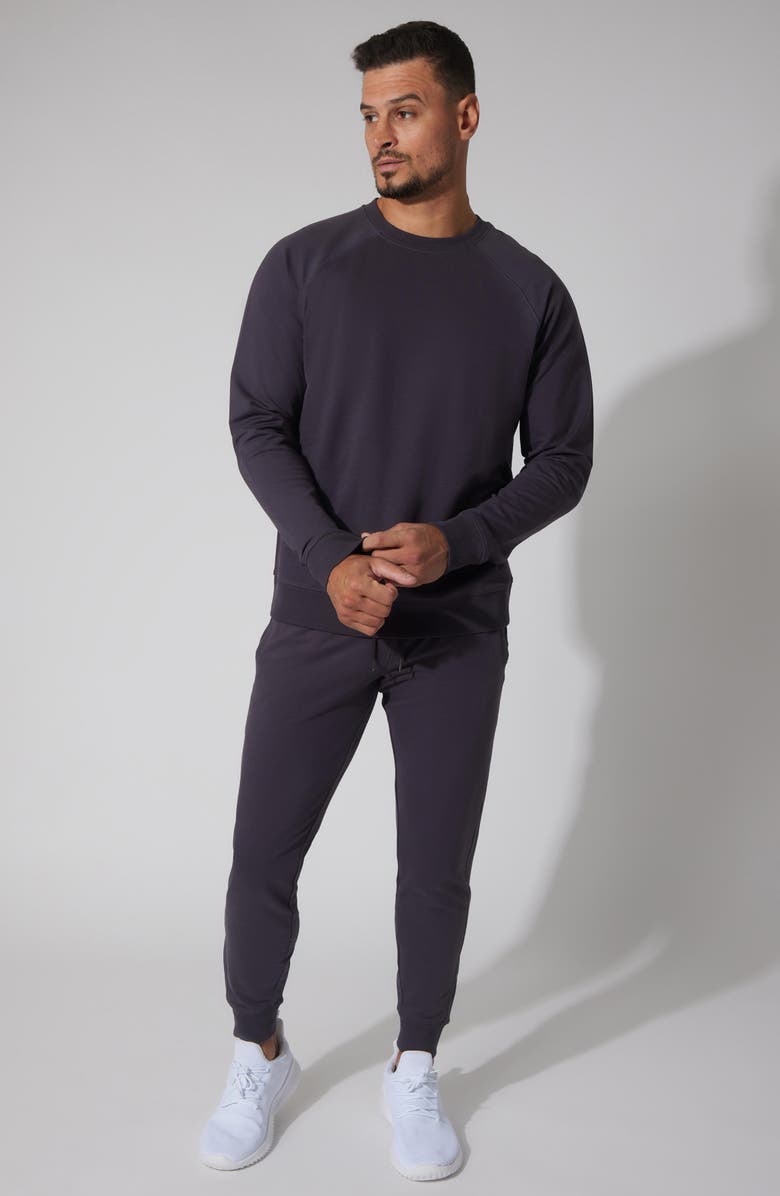 90 DEGREE BY REFLEX Mini Zurry Reunion Crewneck Sweatshirt, Alternate, color, Moonless Night