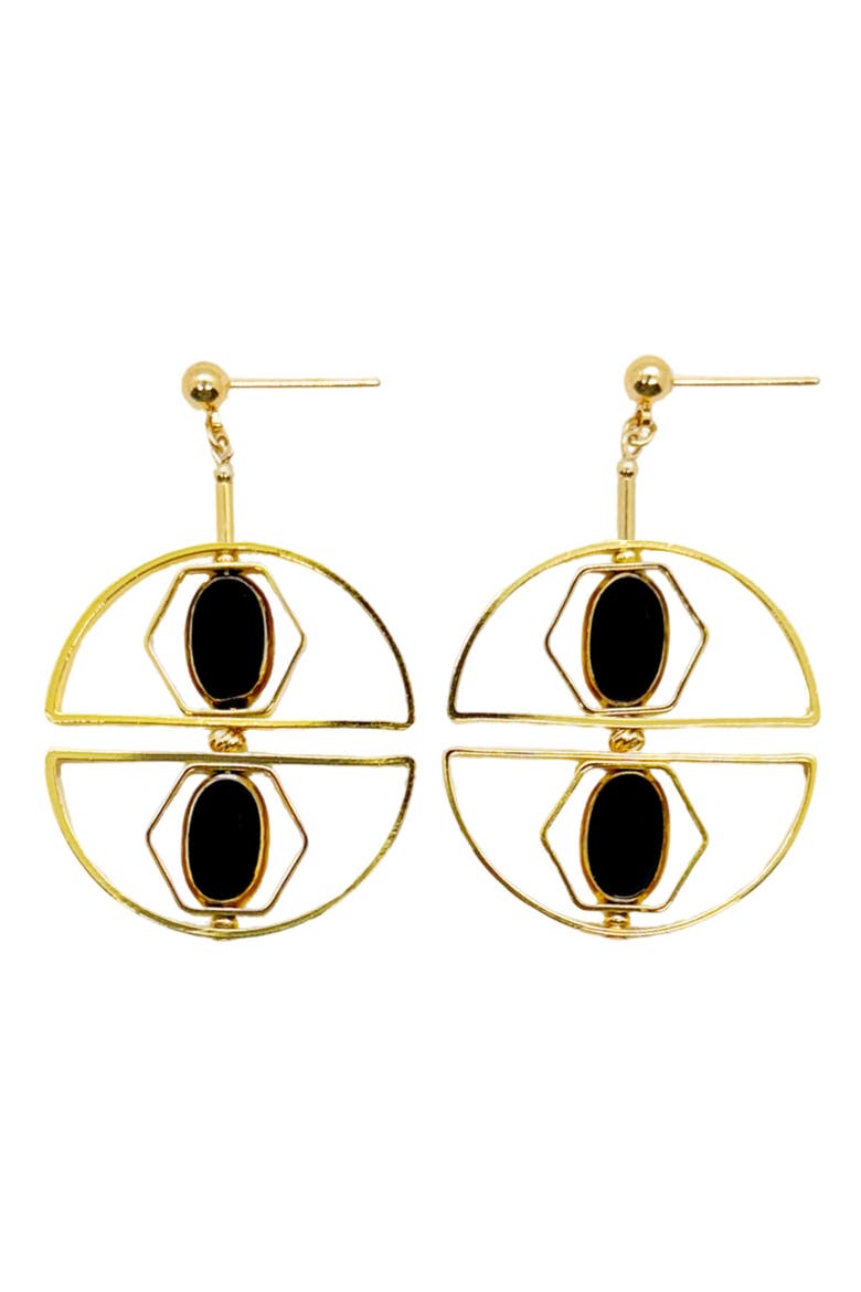 Art 2419E Earrings, Main, color, Black