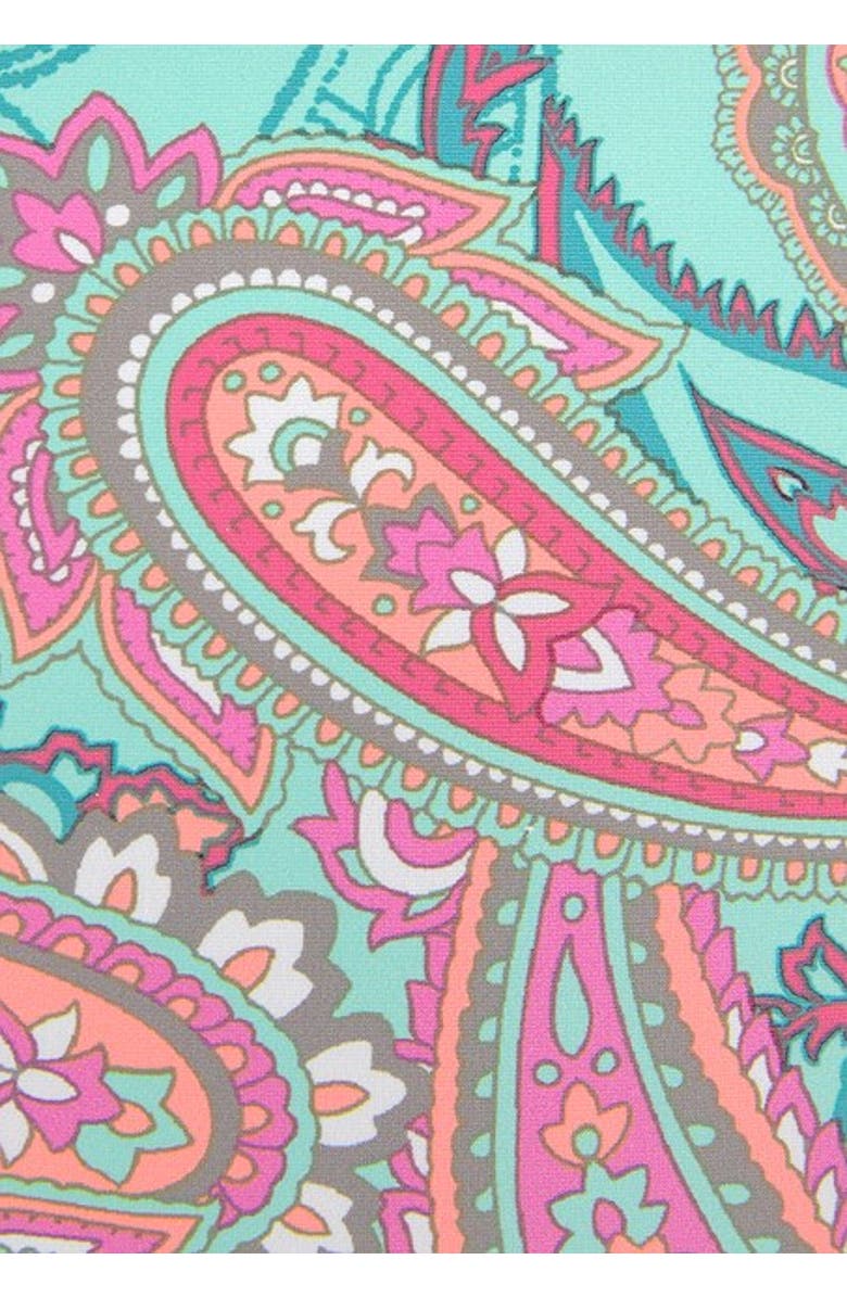 LASCANA Women's Paisley Print Bikini Bottom, Alternate, color, Mint Printed