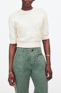 Madewell Textural Stitch Cotton Sweater