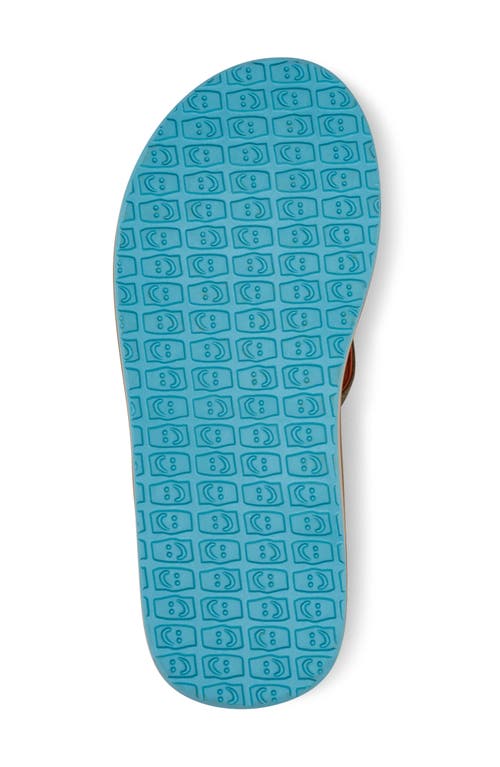 Sanuk Ziggy Water Friendly Flip Flop In Multi