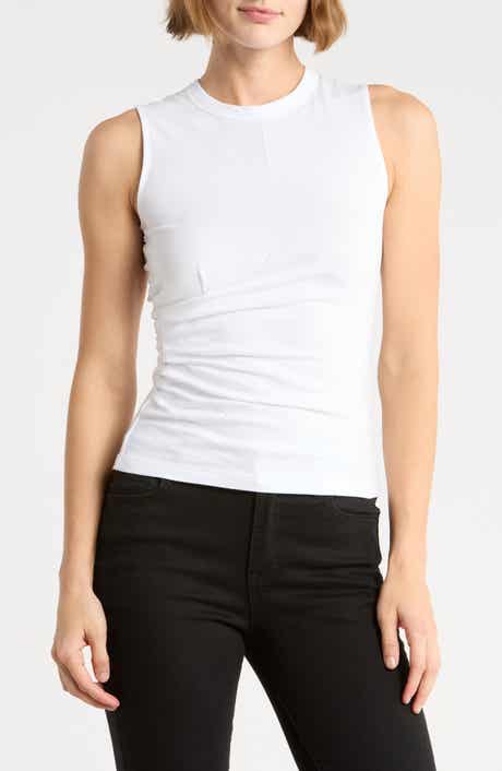 Mica Faux Wrap Jersey Tank