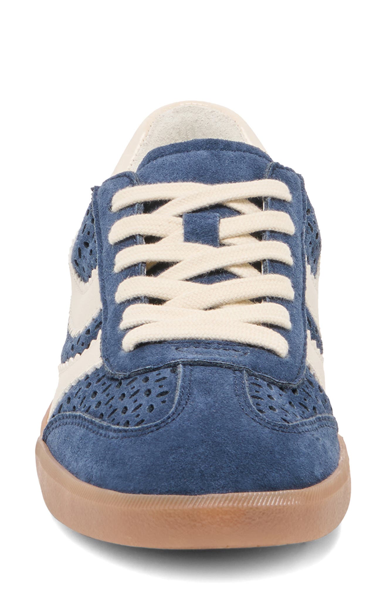 Merit Perforated Sneaker, Alternate, color, NAVY SUEDE
