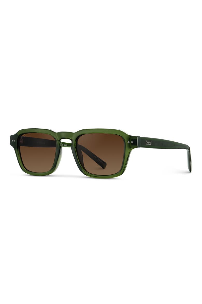 Morris - 49mm Rectangular Polarized Sunglasses, Alternate, color, Jade Green