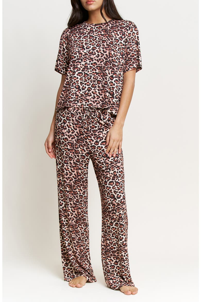 All American Pajamas, Main, color, CARAMEL LEOPARD