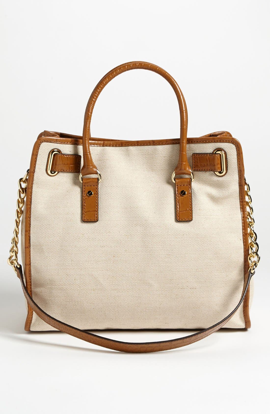 MICHAEL Michael Kors 'Hamilton - Large' Canvas Tote, Alternate, color, 