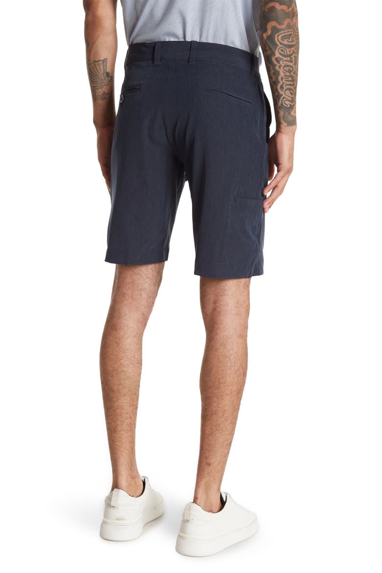 Micro Graph Golf Shorts, Alternate, color, NAVY