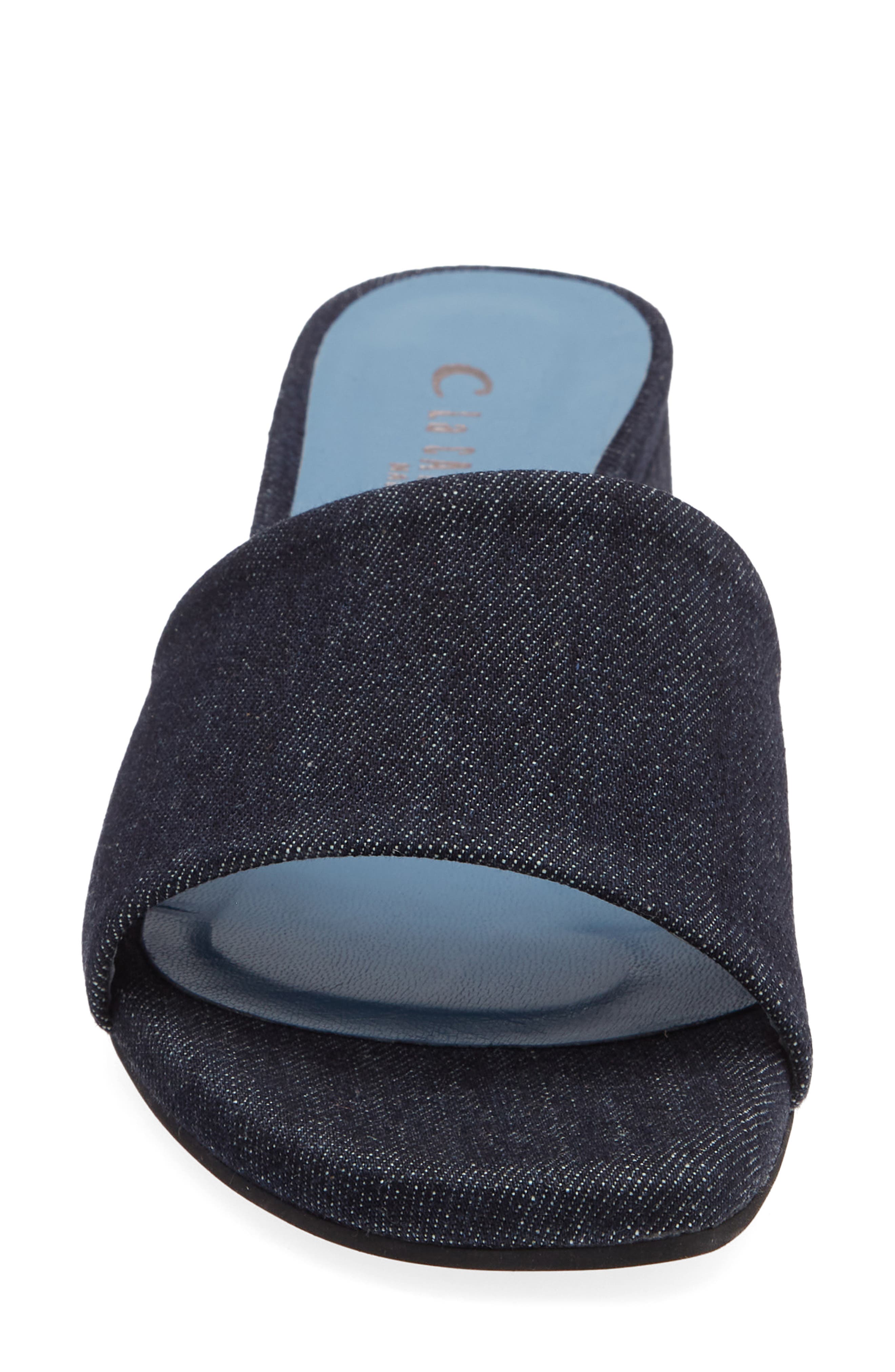 La Canadienne Frida Slide Sandal, Alternate, color, Navy