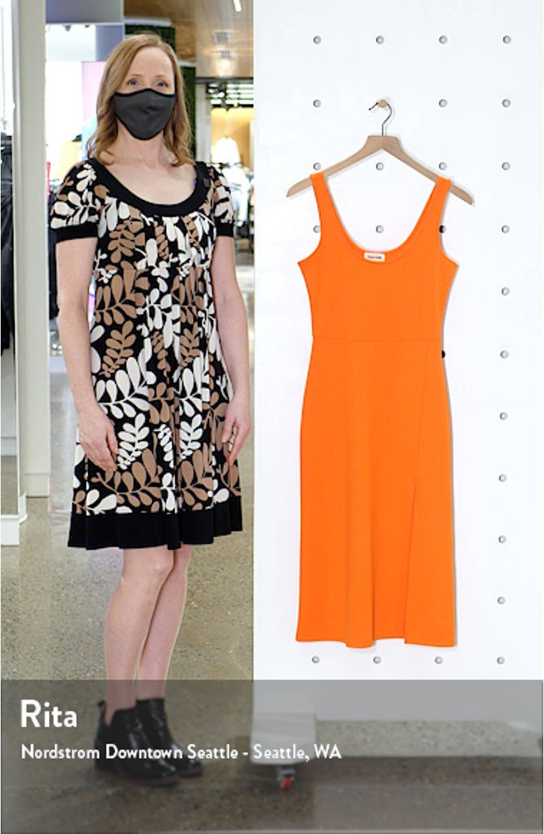 Scoop Neck Midi Dress, sales video thumbnail