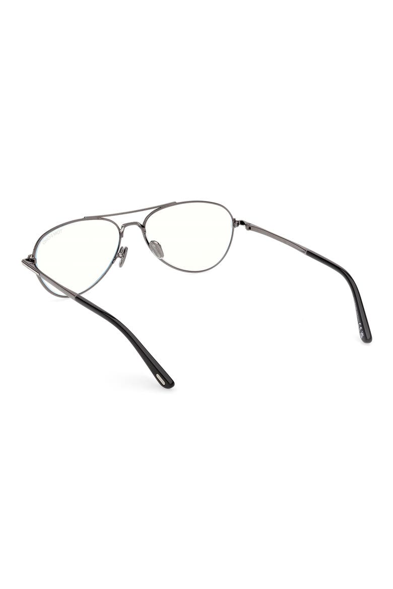 56mm Pilot Optical Glasses, Alternate, color, DARK GUNMETAL / PALLADIUM