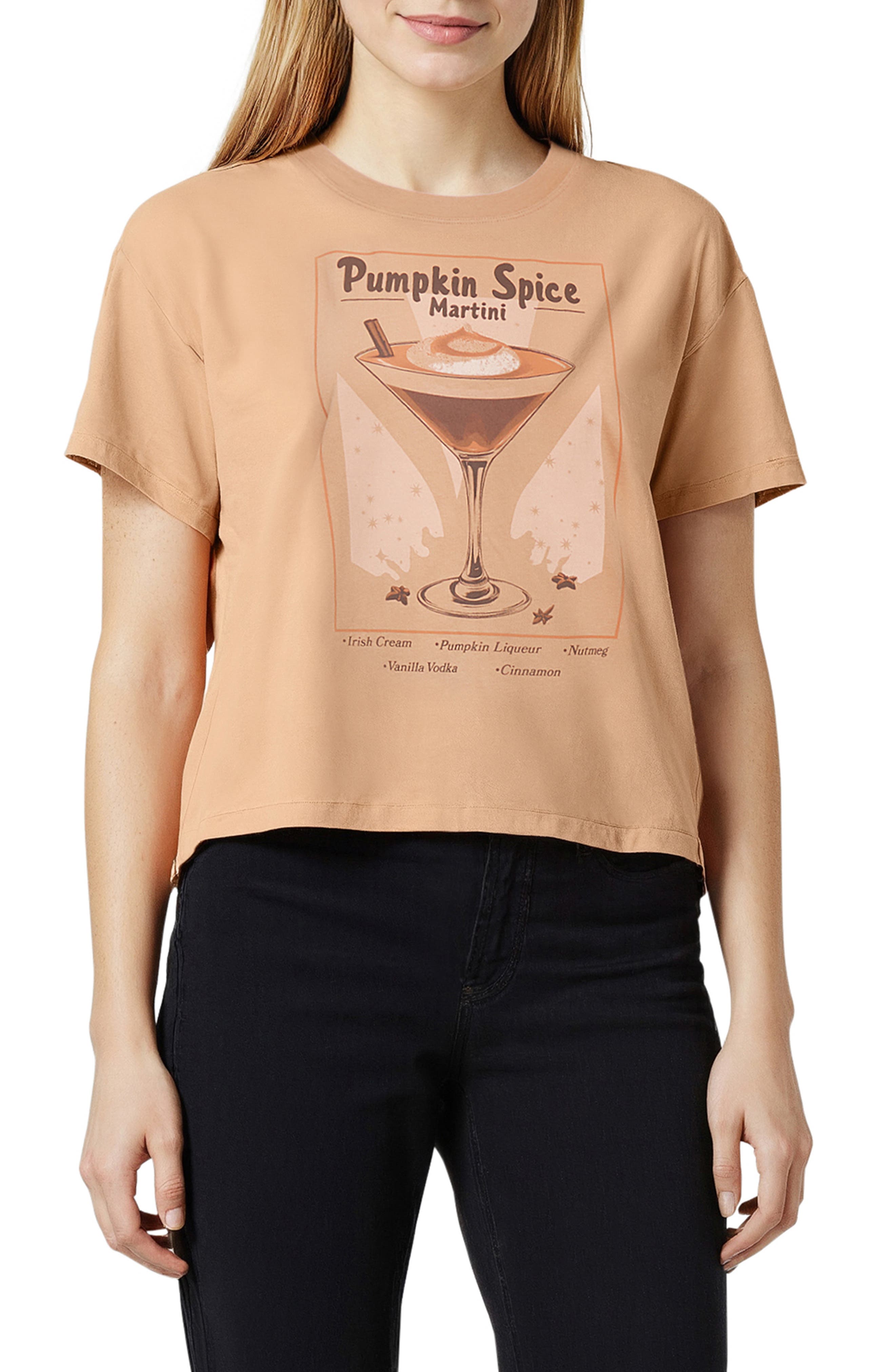 Wildfox Jamie Pumpkin Spice Graphic T-Shirt