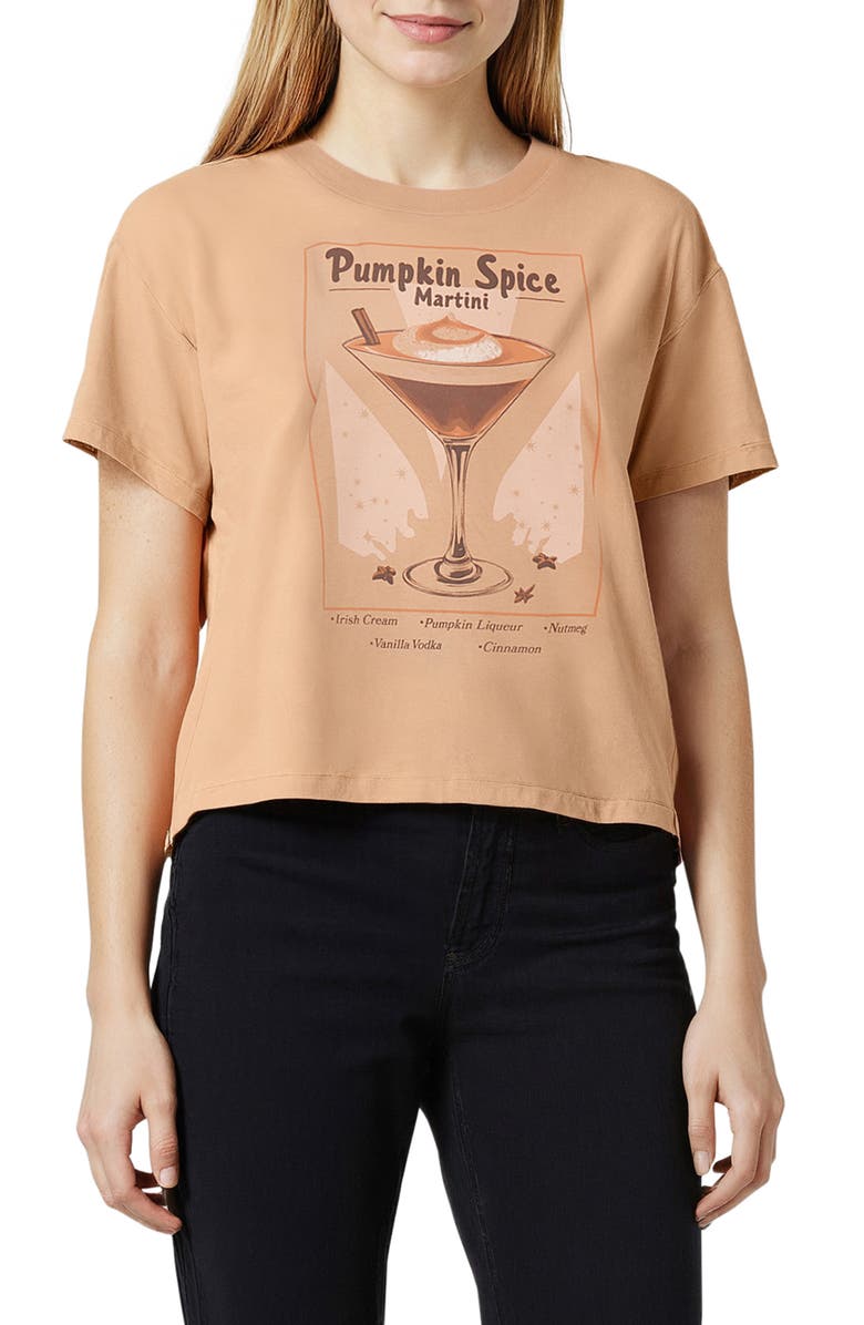 Wildfox Jamie Pumpkin Spice Graphic T-Shirt, Main, color, Toast