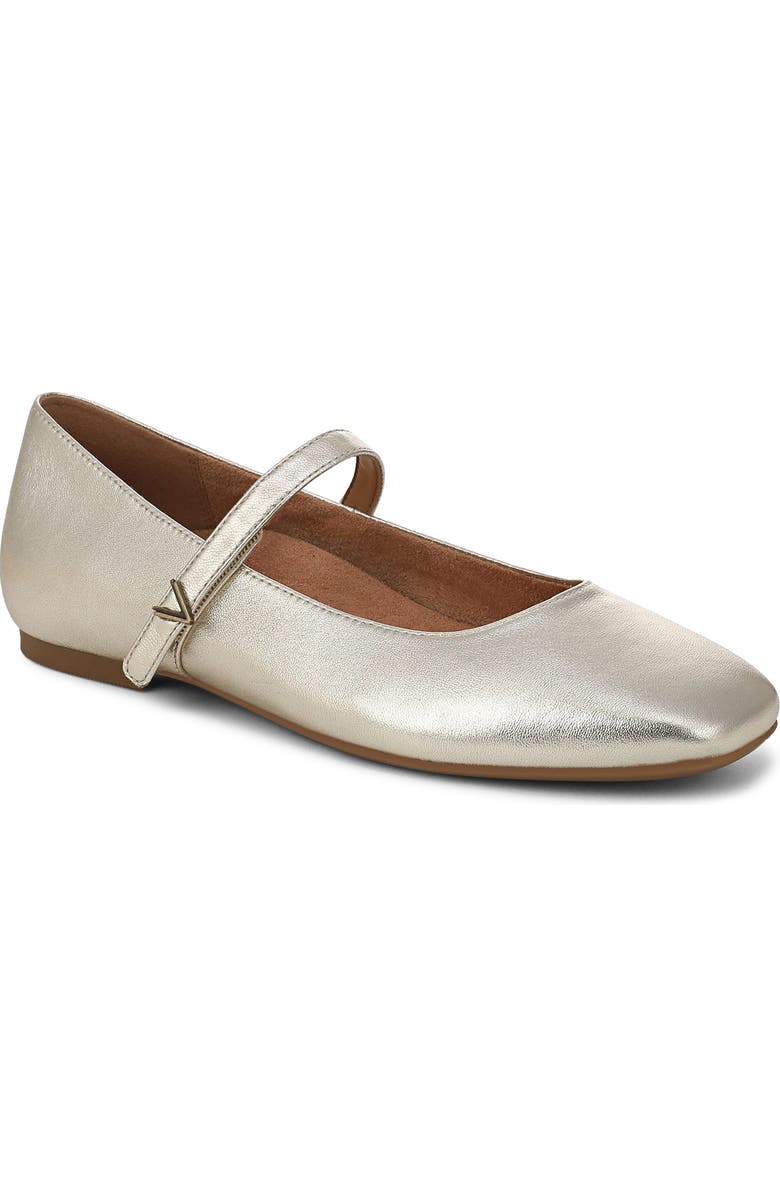 Vionic Alameda Mary Jane Flat, Main, color, Gold