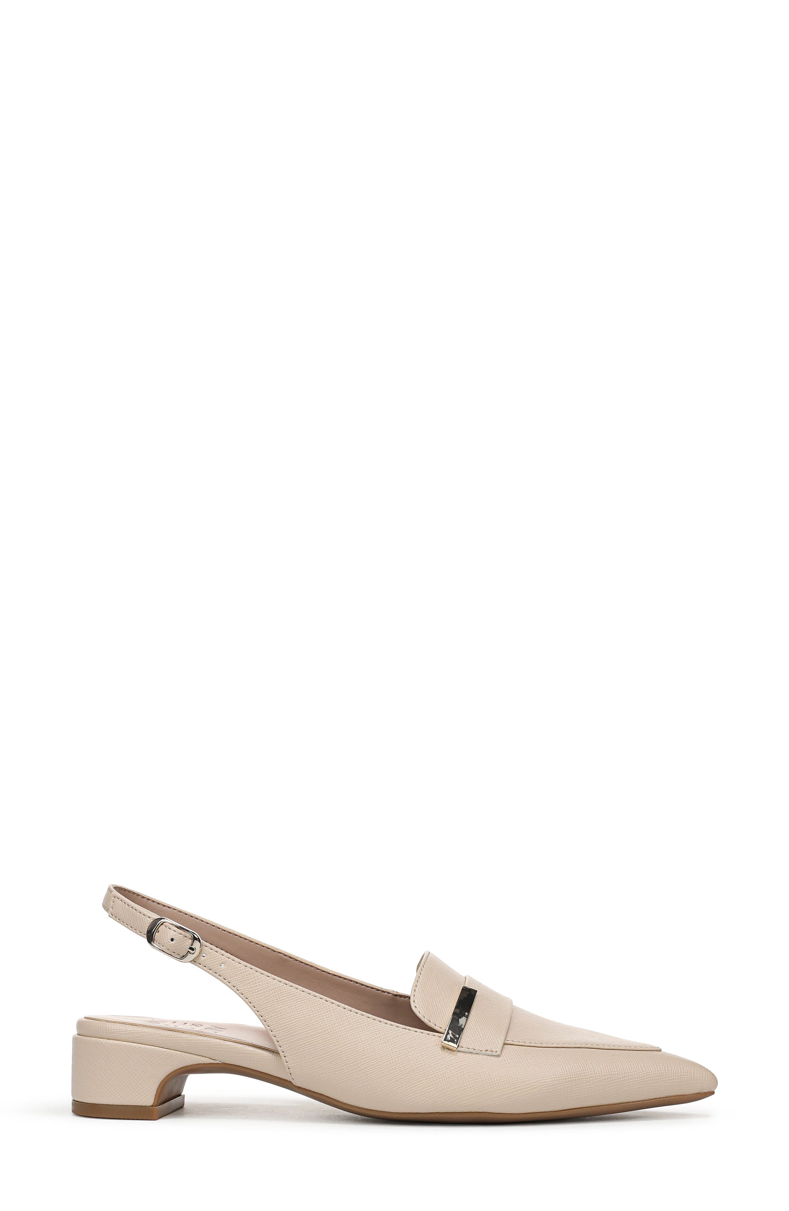 Sloane Pointed Toe Slingback Pump, Alternate, color, AUTUMN BEIGE FAUX LEATHER