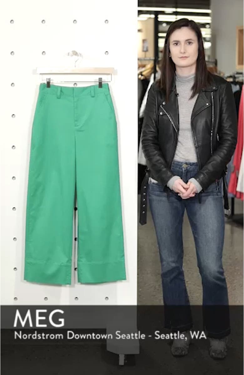 High Waist Crop Wide Leg Pants, sales video thumbnail
