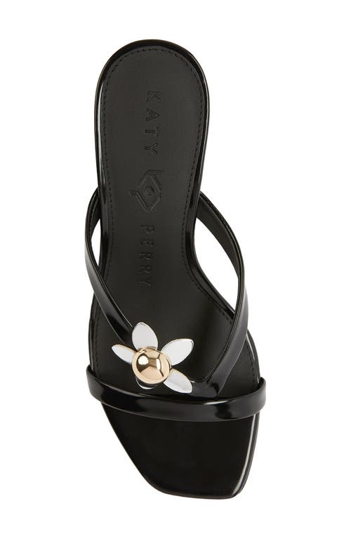 Shop Katy Perry Oceanside Flower Embellishment Sandal In Black