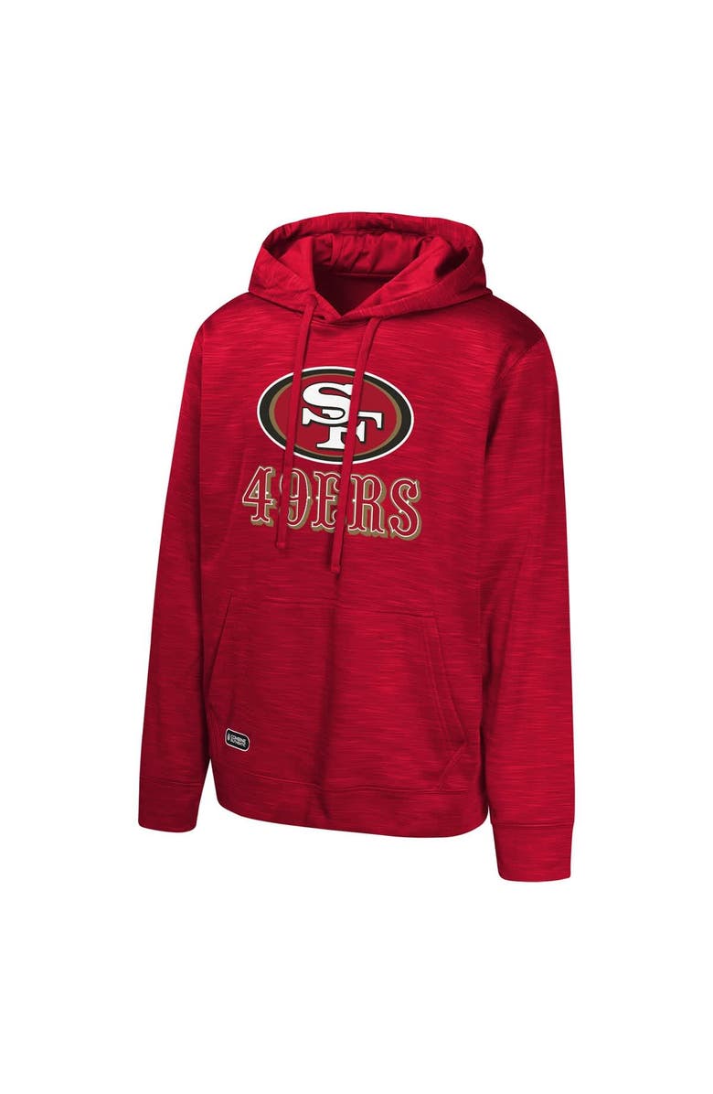 Outerstuff Men's Scarlet San Francisco 49ers Streak Fleece Pullover Hoodie, Alternate, color, Scarlet