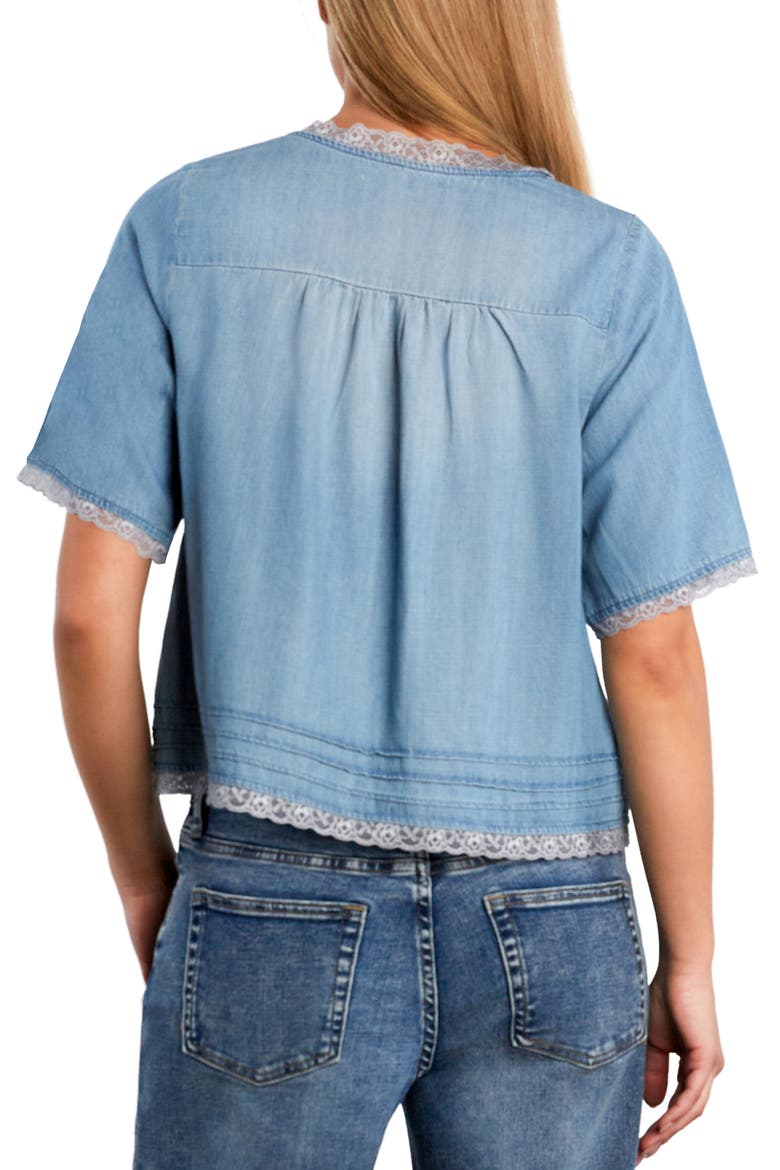 Endless Summer Cotton Blend Top, Alternate, color, WASHED BLUE