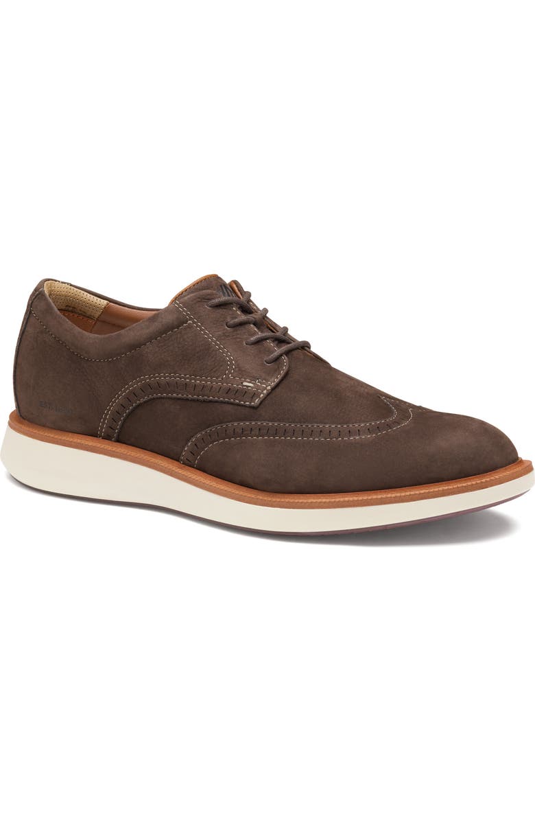 Johnston & Murphy Parker Waterproof Wingtip Derby, Main, color, Brown Waterproof Nubuck