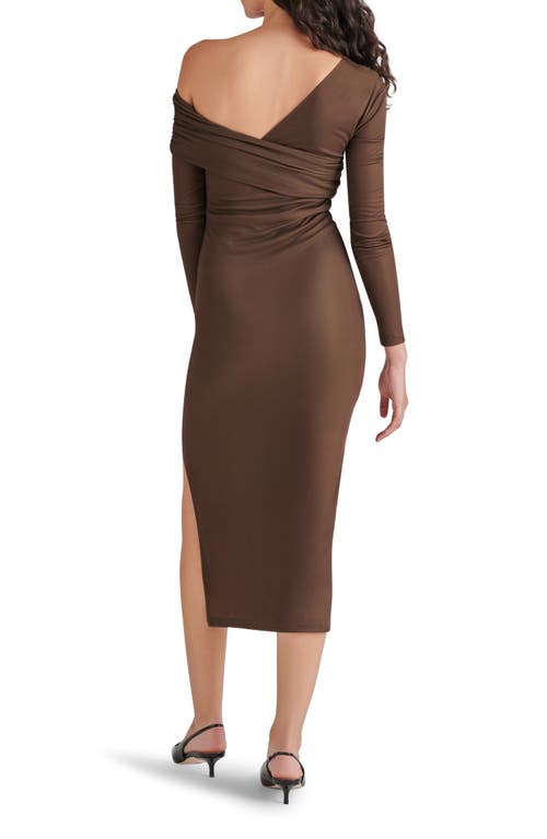 Steve Madden Bevelyn One-shoulder Long Sleeve Body-con Midi Dress