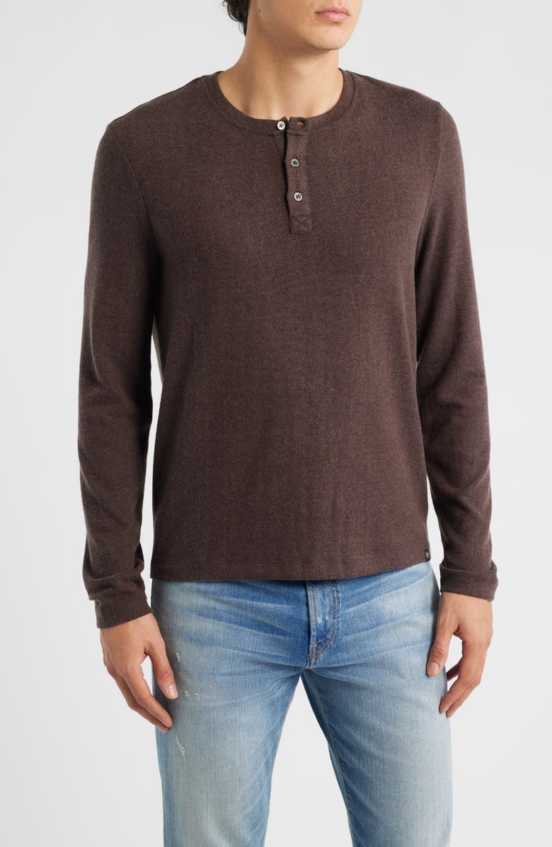 Threads 4 Thought Elias Heathered Henley, Main, color, Espresso