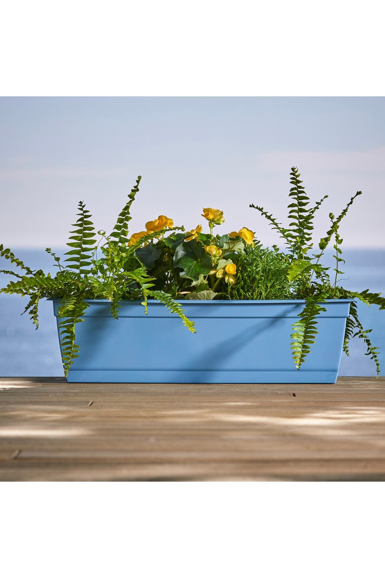 24 Inch Dayton Window Box Planter, Ocean Blue, Alternate, color, Blue