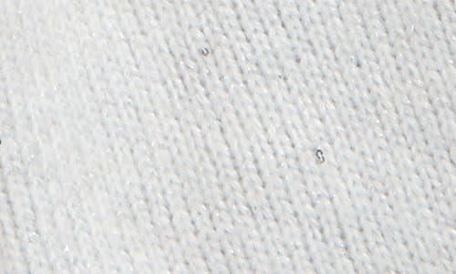 Karl Lagerfeld Paris Shimmer Pompom Beanie & Scarf Set In White