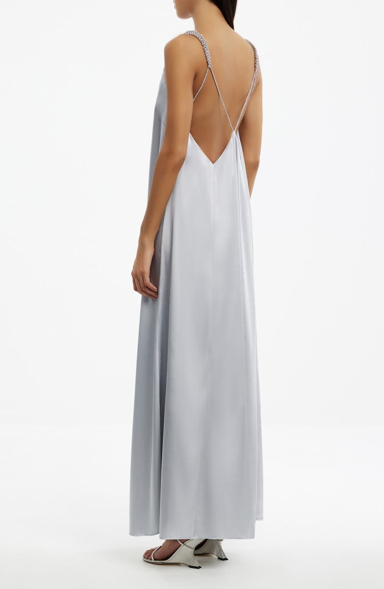 Significant Other Abbey Trapeze Maxi Dress, Alternate, color, Pewter