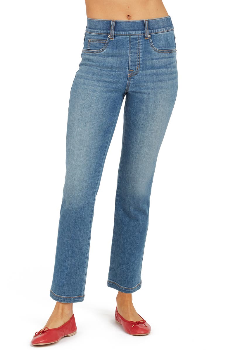 SPANX<sup>®</sup> Straight Leg Ankle Jeans, Main, color, Vintage Indigo