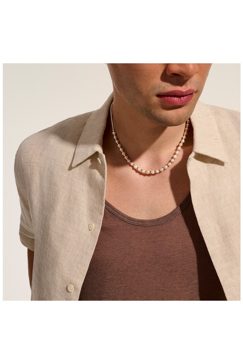 JH Essential Pearl Necklace, Sterling Silver, 2.5MM, Alternate, color, SILVER/PEARL