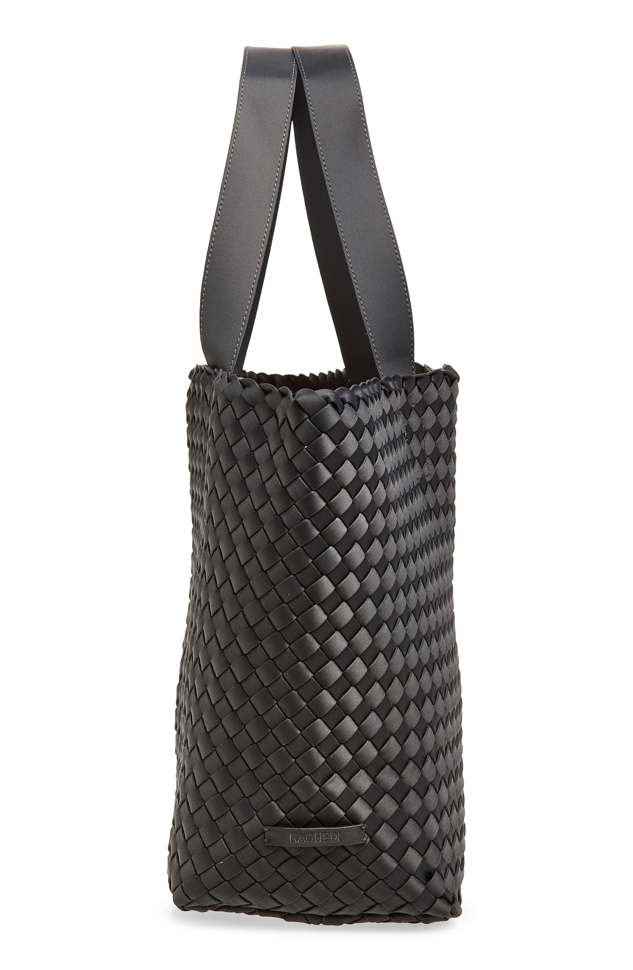 Como Medium Woven Tote, Alternate, color, ASH