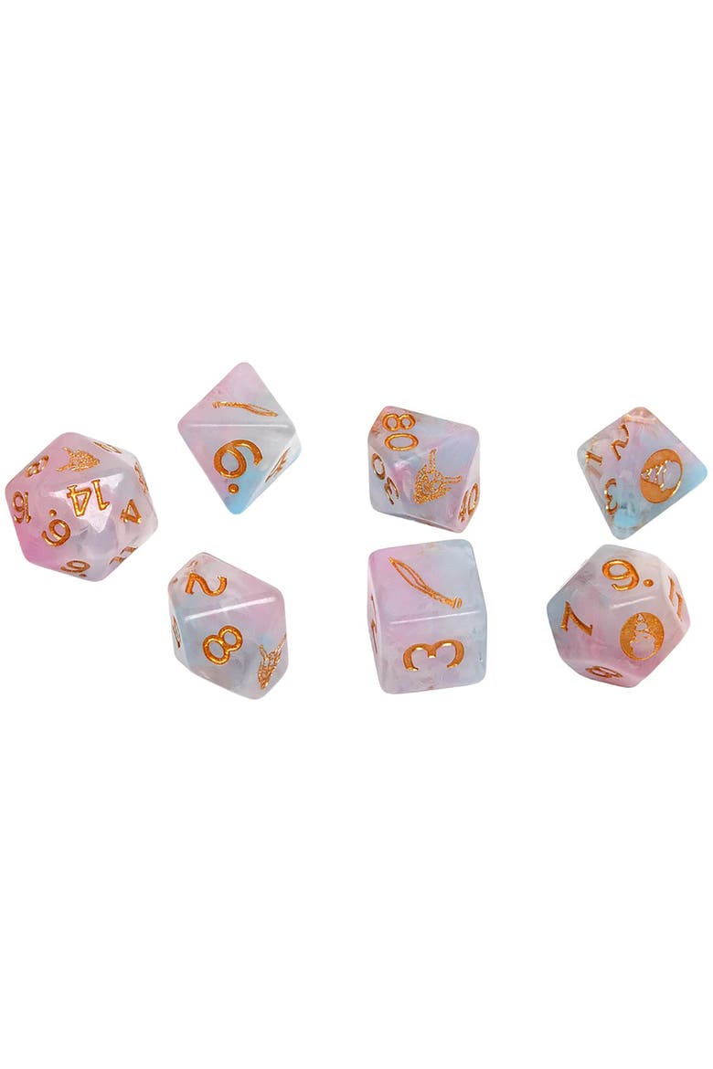 Adventure Dice 7 Piece, Alternate, color, Multicolored