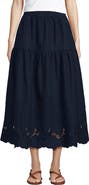 Lands' End Voile Eyelet Maxi Skirt