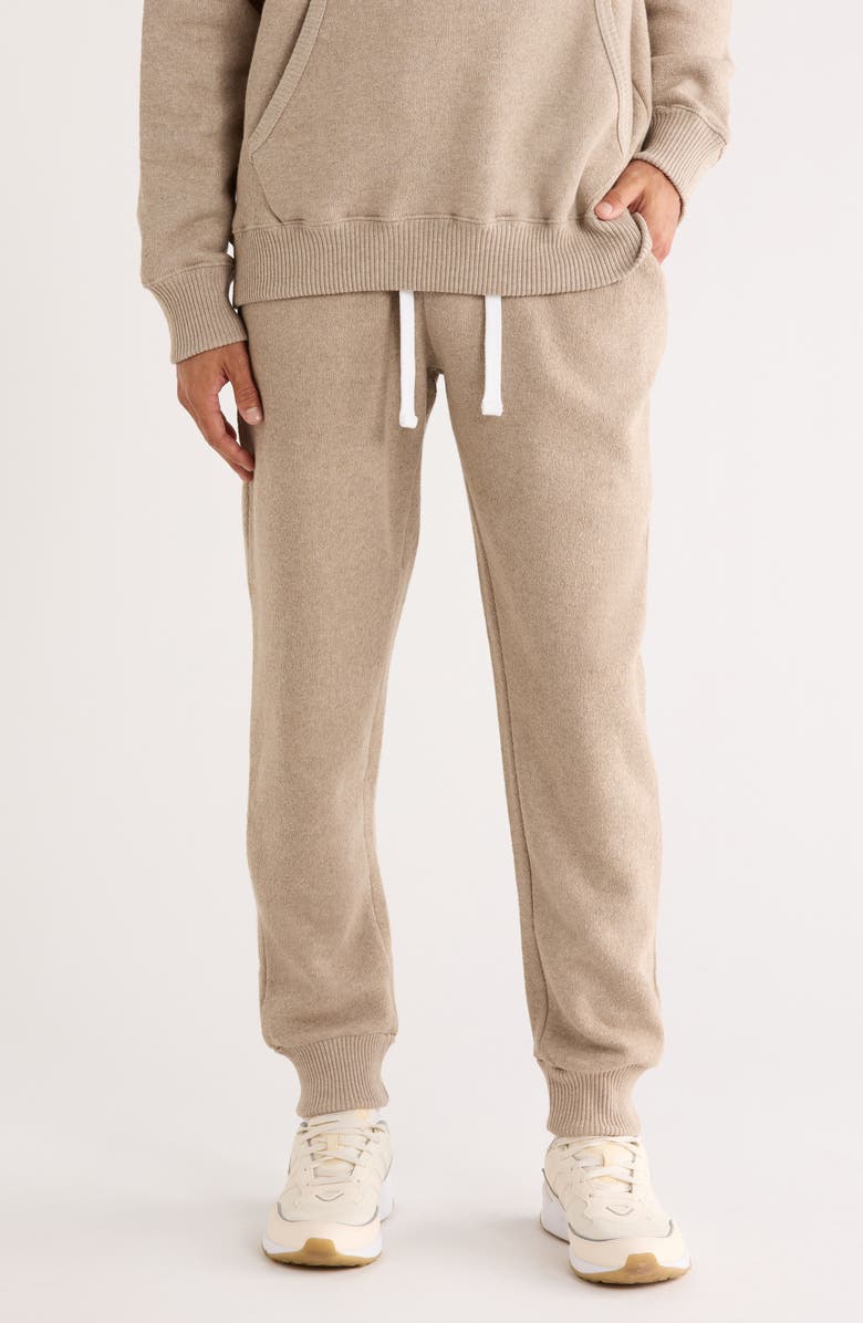 FLEECE FACTORY Nantucket Fleece Joggers, Main, color, Heather Oatmeal